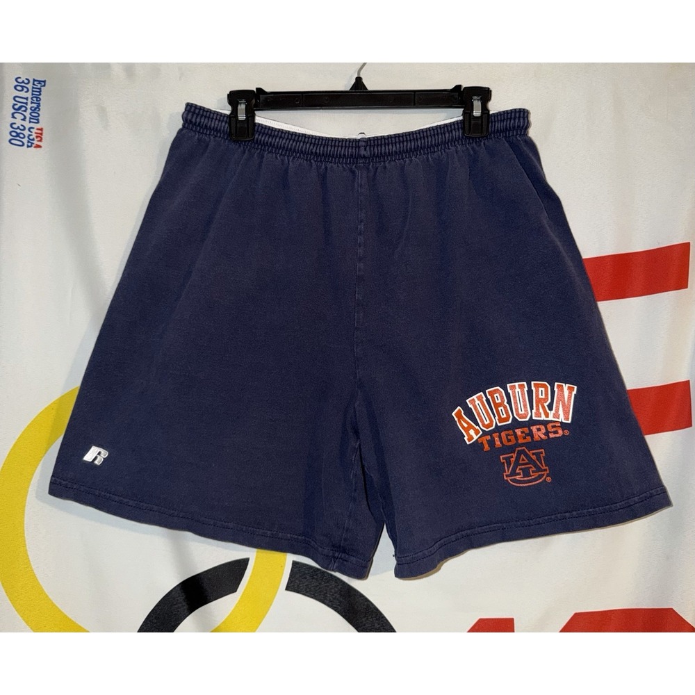 Vintage Russell Athletic Auburn Tigers Sweat Shorts Mens XL 90s Football
